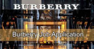 burberry job offer